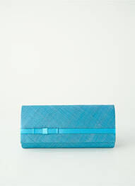 Sac bandoulière forme rectangulaire bleu DEJEAN femme