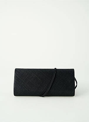 Sac fermeture rabat pressionné forme rectangulaire noir DEJEAN femme