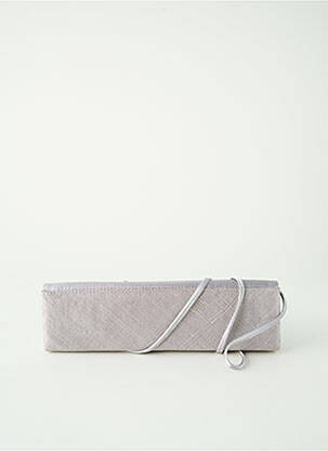 Sac multipoches forme rectangulaire argent MADDOX femme