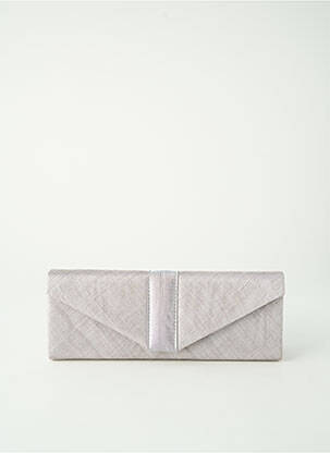 Sac multipoches forme rectangulaire argent MADDOX femme