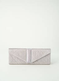 Sac multipoches forme rectangulaire argent MADDOX femme