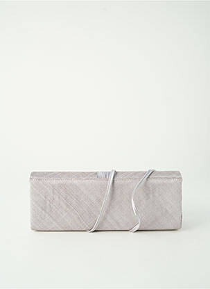 Sac multipoches forme rectangulaire argent MADDOX femme