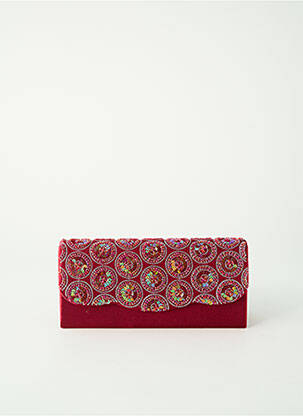 Sac multipoches forme rectangulaire rouge EVASION femme