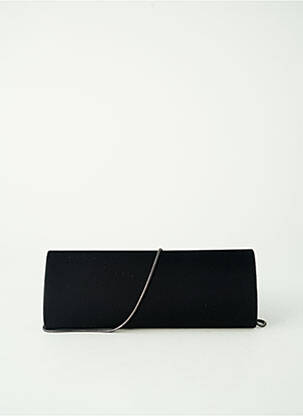 Sac fermeture rabat pressionné forme rectangulaire noir OLGA BERG femme