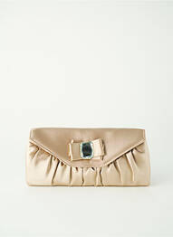 Sac bandoulière réglable forme rectangulaire beige OLGA BERG femme