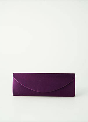 Sac fermeture rabat pressionné forme rectangulaire violet OLGA BERG femme