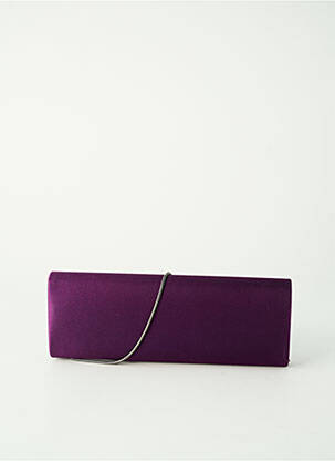 Sac bandoulière forme rectangulaire violet OLGA BERG femme