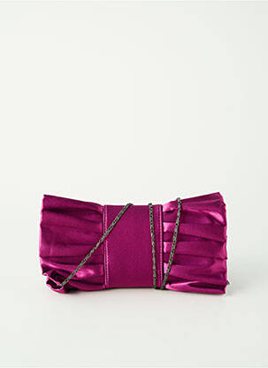 Sac fermeture rabat pressionné forme rectangulaire rose OLGA BERG femme