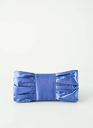 Sac fermeture rabat pressionné forme rectangulaire bleu OLGA BERG femme