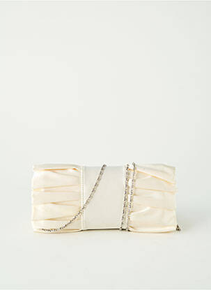 Sac bandoulière forme rectangulaire beige OLGA BERG femme