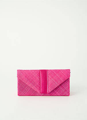 Sac fermeture rabat pressionné forme rectangulaire rose MADDOX femme