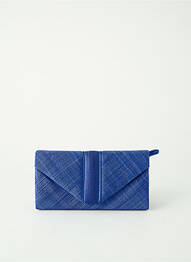 Sac bandoulière forme rectangulaire bleu MADDOX femme