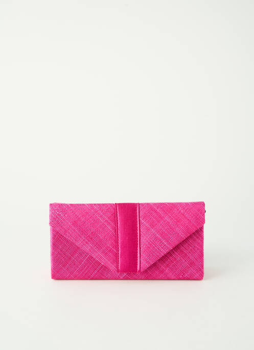 Sac fermeture rabat pressionné forme rectangulaire rose MADDOX femme