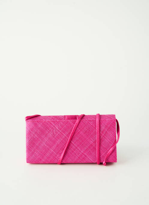 Sac fermeture rabat pressionné forme rectangulaire rose MADDOX femme