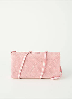 Sac fermeture rabat pressionné forme rectangulaire rose fonce MADDOX femme