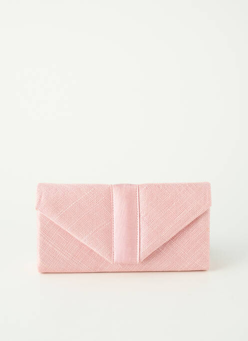 Sac fermeture rabat pressionné forme rectangulaire rose fonce MADDOX femme