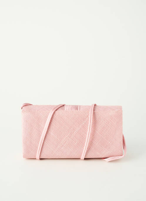 Sac fermeture rabat pressionné forme rectangulaire rose fonce MADDOX femme