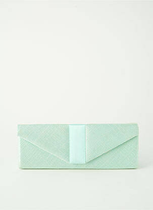 Sac fermeture rabat pressionné forme rectangulaire vert MADDOX femme