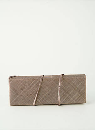 Sac bandoulière forme rectangulaire marron MADDOX femme