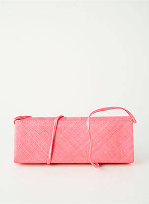 Sac fermeture rabat pressionné forme rectangulaire rose MADDOX femme