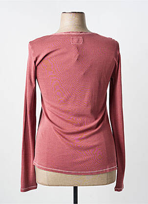Top coupe cintrée manches longues rose YERSE femme