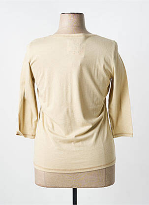 Top imprimé fantaisie manches 3/4 beige CAP JULUCA femme
