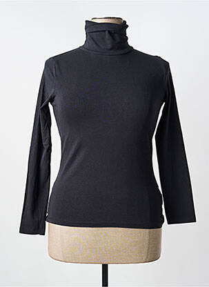 Sous-pull coupe cintrée manches longues noir LEYENDA & CO femme