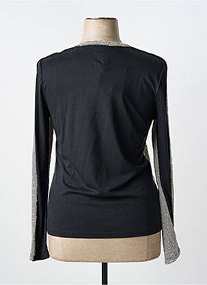 Top imprimé fantaisie manches longues gris CAP JULUCA femme