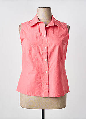 Chemisier coupe cintrée sans manche rose ARMOR LUX femme