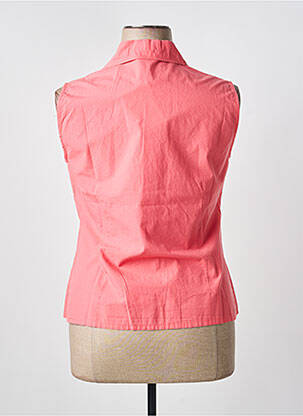 Chemisier coupe cintrée sans manche rose ARMOR LUX femme