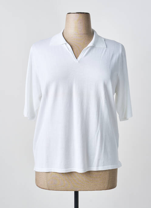 Polo blanc ESTEREL femme