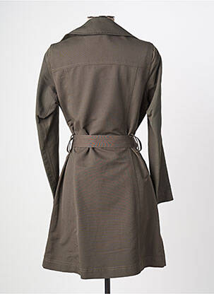 Trench tissage popeline sans capuche vert MITSOUKI femme