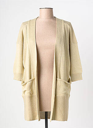 Gilet manches longues manches 3/4 beige YERSE femme