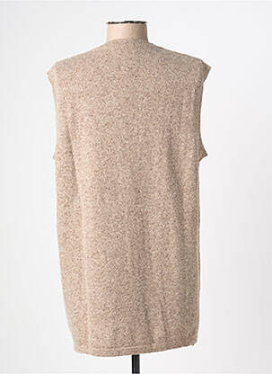 Gilet sans manche coupe cintrée marron FINETTE femme