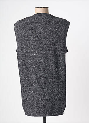 Gilet sans manche maille tricot gris FINETTE femme