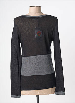 Gilet manches longues col rond noir YERSE femme