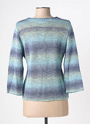 Gilet manches longues manches 3/4 bleu CLAUDE DE SAIVRE femme
