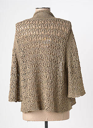 Gilet manches longues manches 3/4 marron YERSE femme