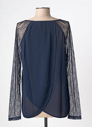 Top coupe cintrée manches longues bleu BLACK MOJITO femme