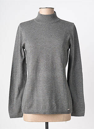 Pull coupe cintrée manches longues gris KATMAI femme