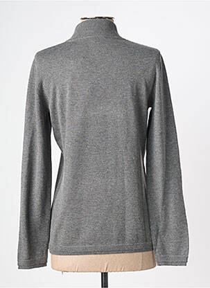 Pull coupe cintrée manches longues gris KATMAI femme