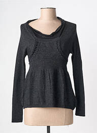 Pull tissage chiné manches longues gris ALDO MARTIN'S femme