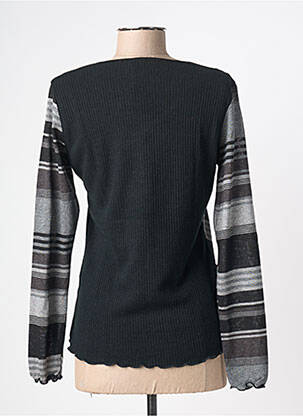 Pull col v manches longues noir KATMAI femme