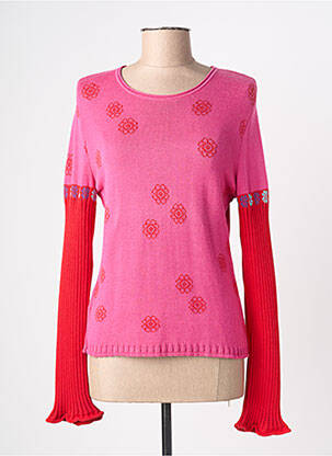 Pull coupe cintrée manches longues rose ALDO MARTIN'S femme