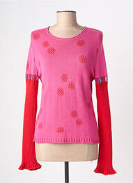Pull coupe cintrée manches longues rose ALDO MARTIN'S femme