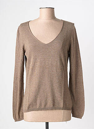 Pull stretch manches longues marron ALDO MARTIN'S femme