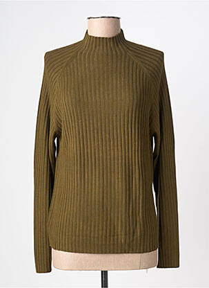 Pull stretch manches longues vert TERA BORA femme