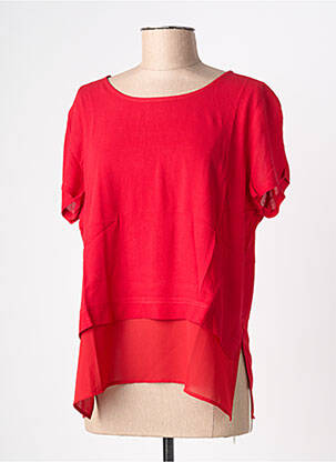 Blouse manches courtes manches courtes rouge BLACK MOJITO femme
