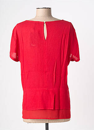 Blouse légère et transparente manches courtes rouge BLACK MOJITO femme