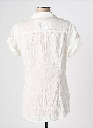 Chemisier manches courtes manches courtes blanc JOCAVI femme